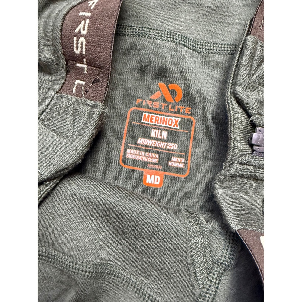 First Lite Kiln Midweight 250 Merino-X Base Layer Full Side Zip Pants Mens MD - Picture 4 of 7